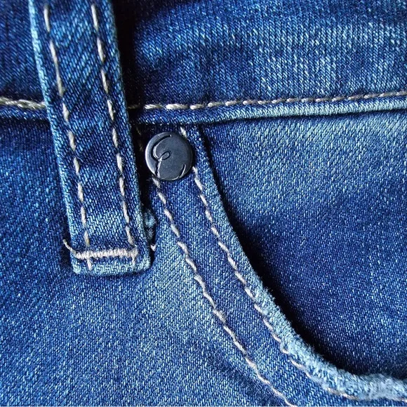 EARL Jeans Skinny Bedazzled Rhinestone Accents Tapered Legs  Whiskers Size 10 - Picture 7 of 10